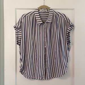 MADEWELL stripe button up central shirt
